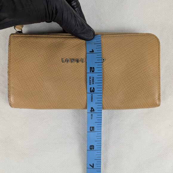 Longchamp Le Pliage Beige Leather Long Wallet for Women, Good Condition! - Picture 16 of 16